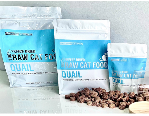 FDA 100% RAW CAT FOOD – QUAIL 25G