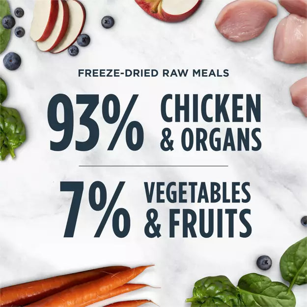 Instinct Freeze-Dried Raw Meals Grain-Free Cat Food Chicken Recipe 9.5oz