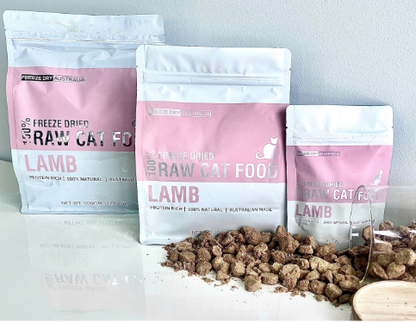 FDA 100% RAW CAT FOOD – LAMB 25G