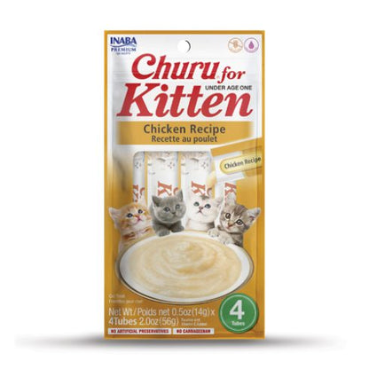 Inaba Cat Churu - Kitten - Chicken/Tuna Recipe 56g - 3pk