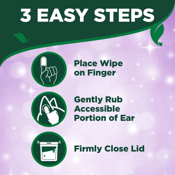 Vet's Best Ear Relief Finger Wipes For Dogs & Cats