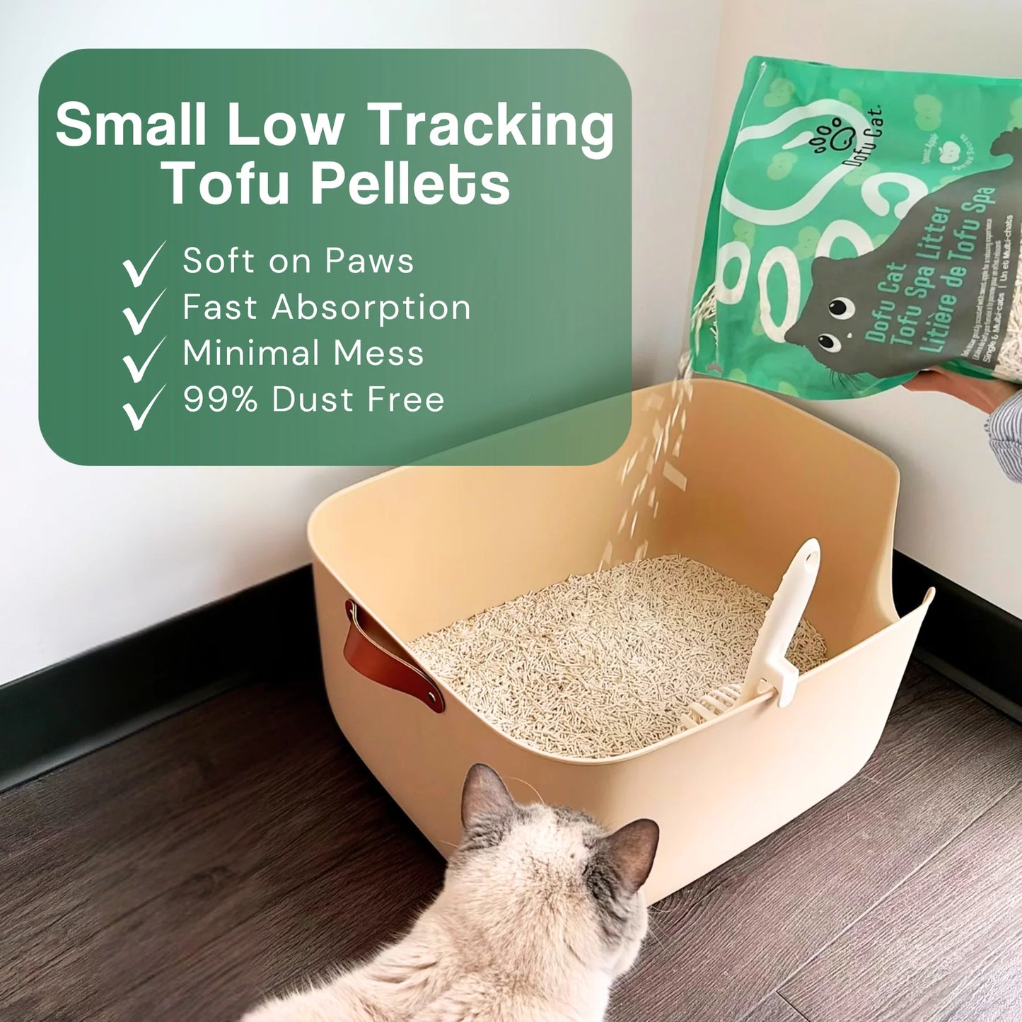 Dofu Cat Tofu Spa Litter, Sweet Apple - 6kg