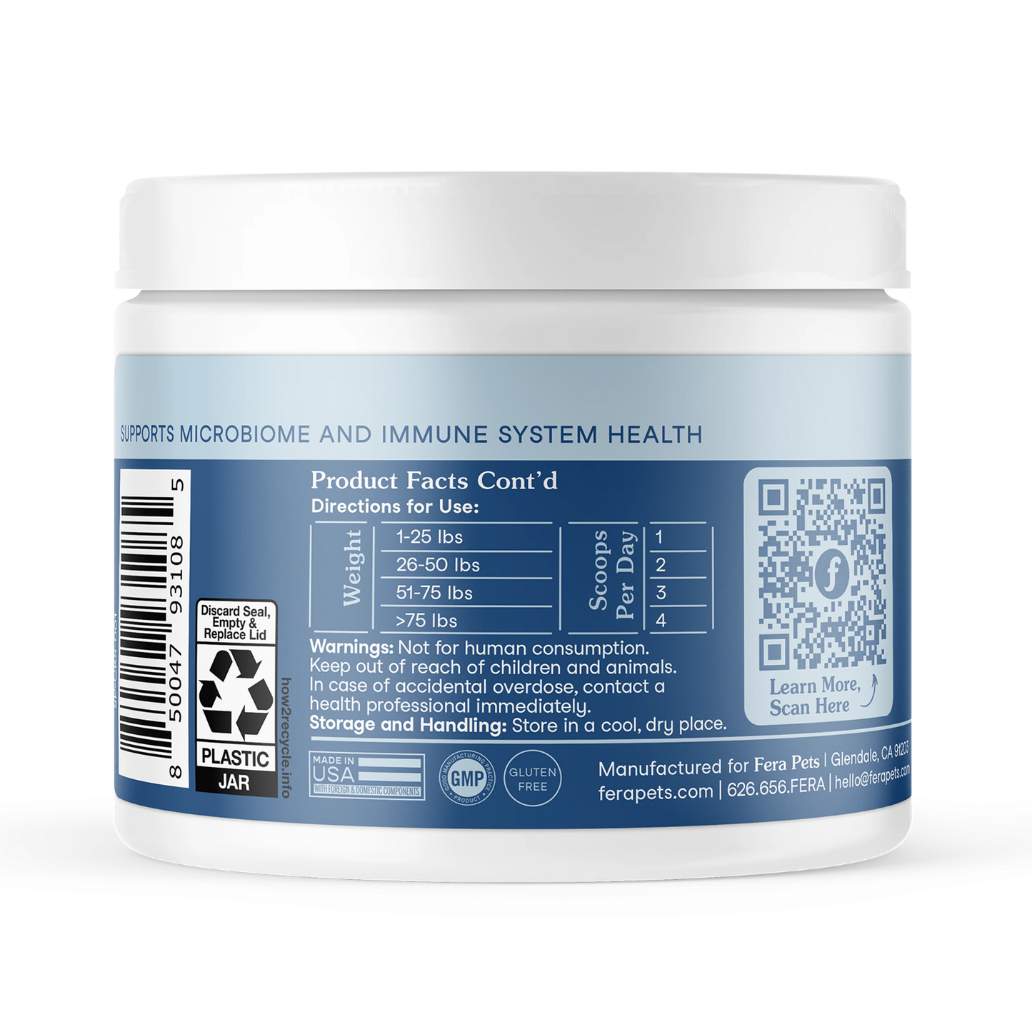 Fera Pets – Postbiotics for Dogs & Cats – 60g