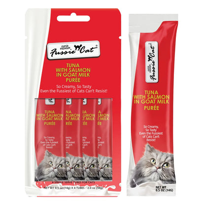 Fussie Cat – Goat Milk Puree – 2 oz x 4 pack