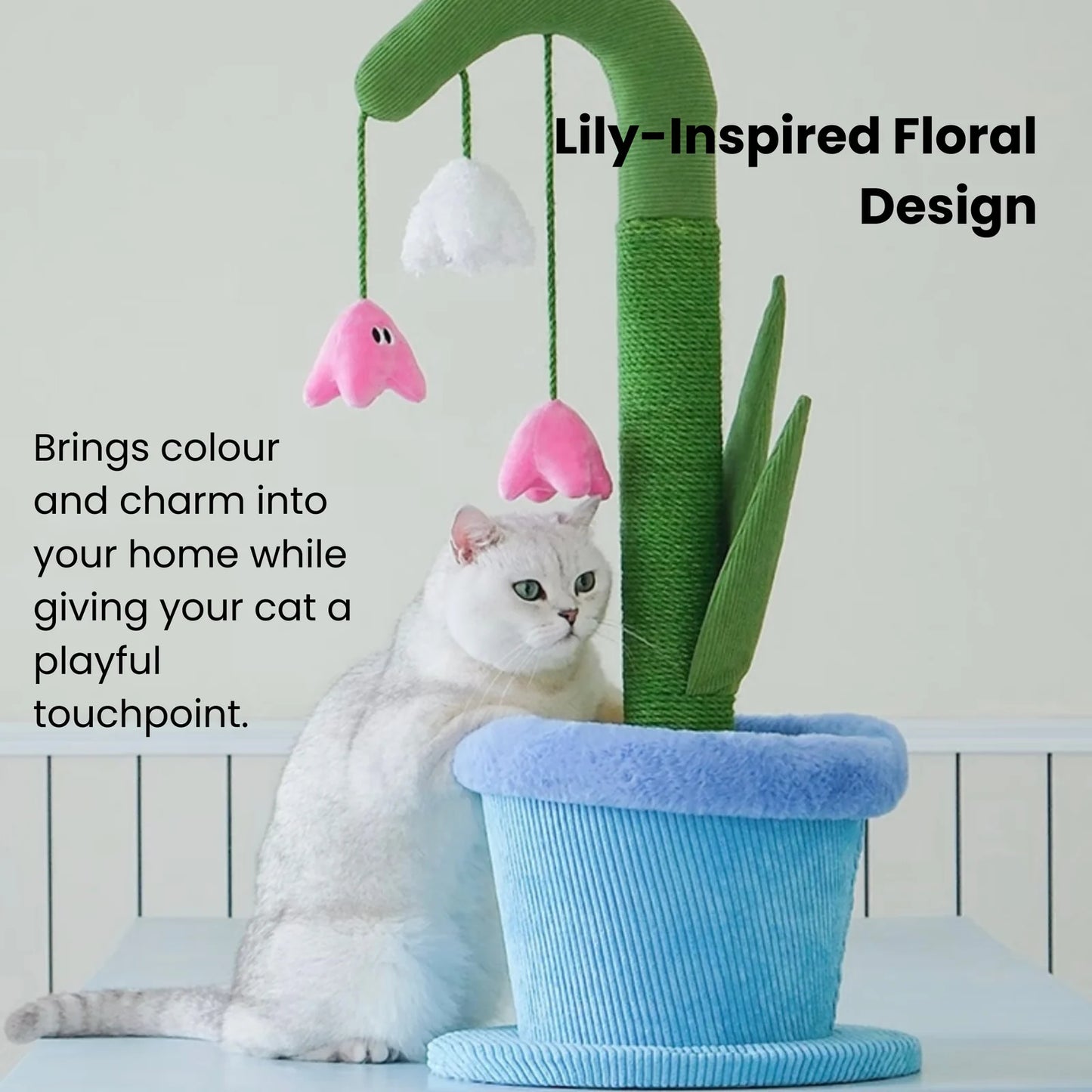 ZEZE Blooming Lily Cat Scratch Post