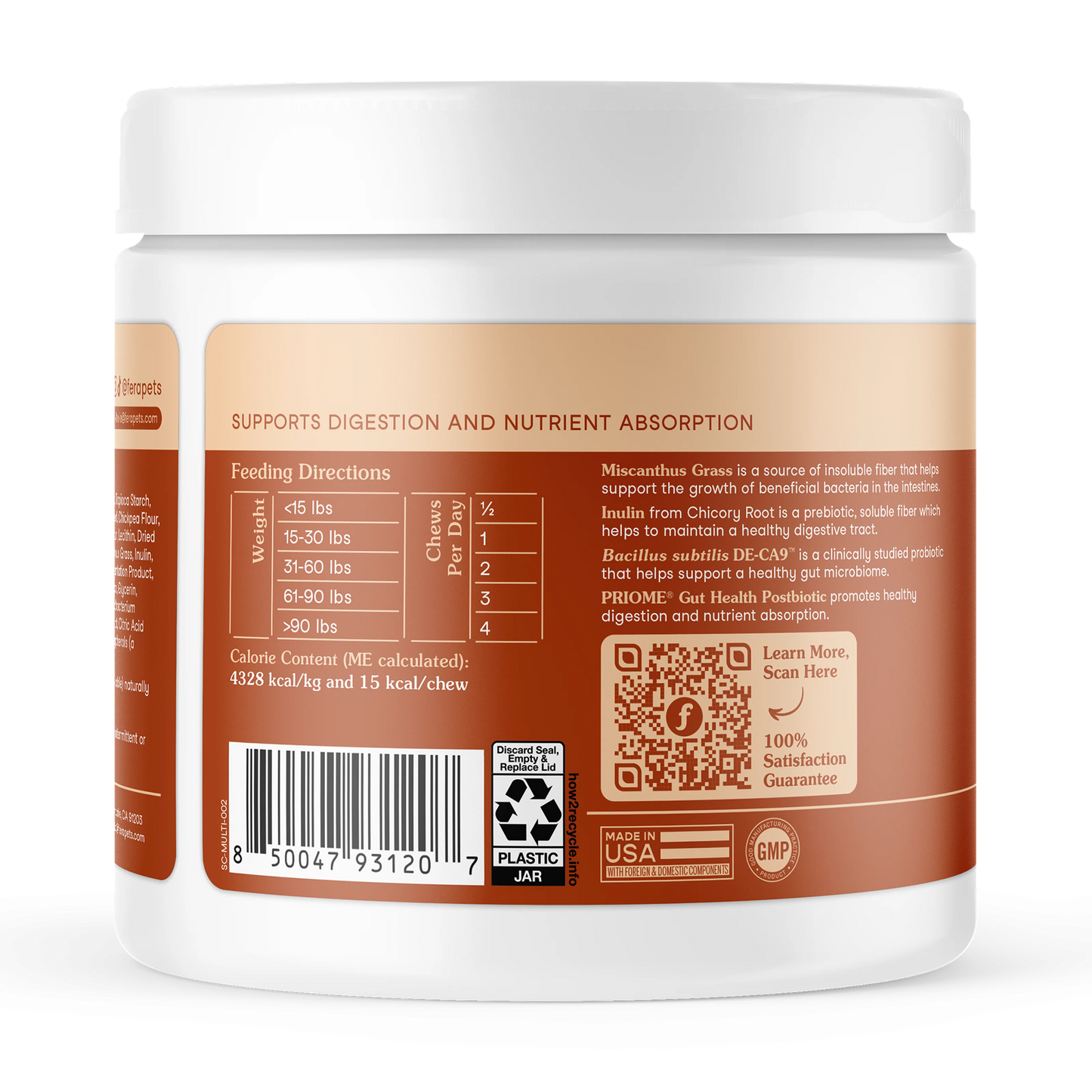 Fera Pets – Probiotics – Soft Chews for Dogs – 90ct