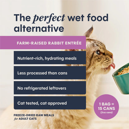 Instinct FreshDried Pates Cat Food Rabbit Entree 3oz