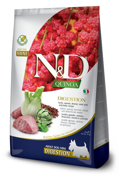 Farmina N&D Quinoa Canine Digestion Lamb & Quinoa Mini-5.5lbs