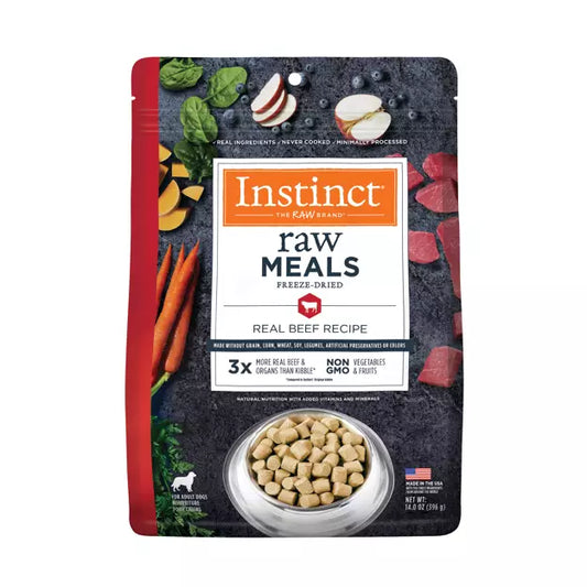 Instinct Freeze-Dried Raw Meals Grain-Free Dog Food Real Beef Recipe
