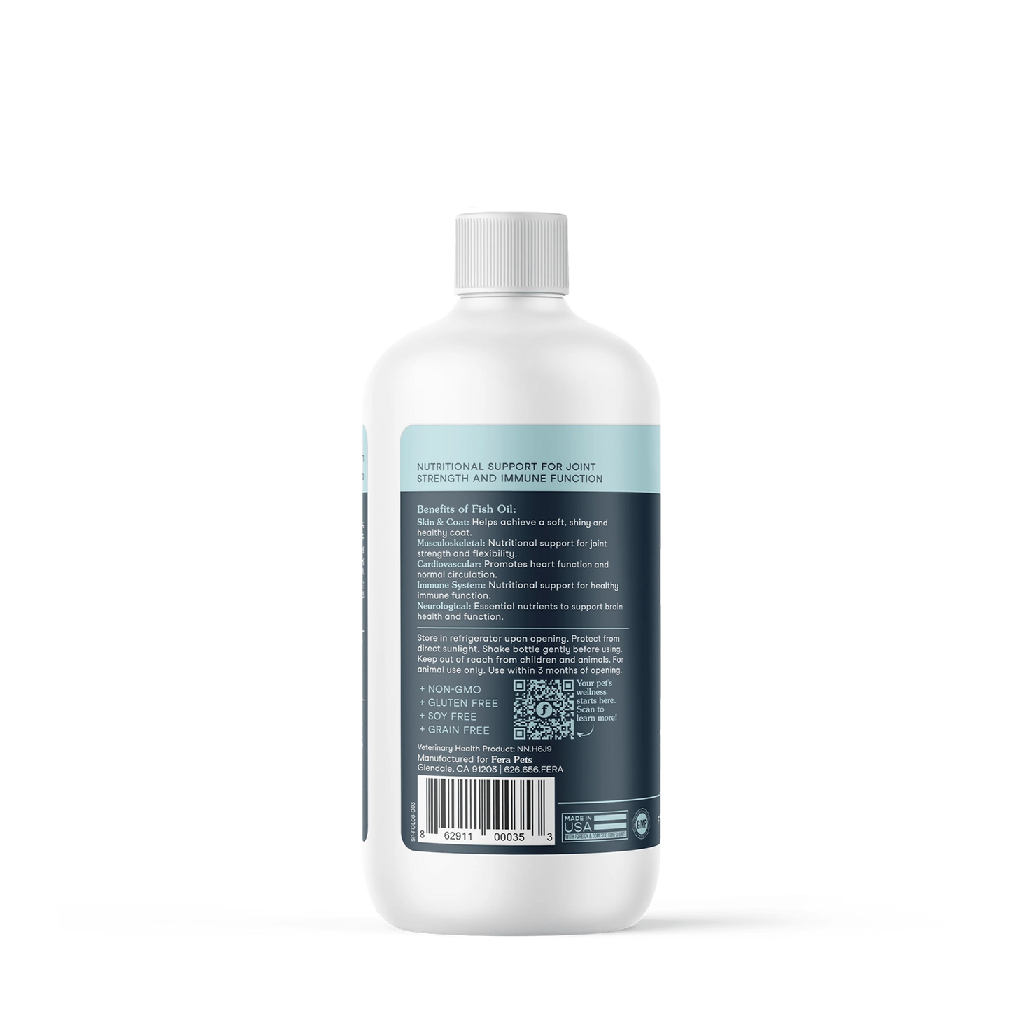 Fera Pets – Fish Oil for Small Dogs & Cats, Liquid