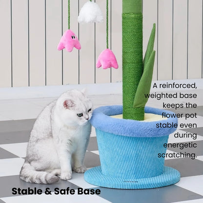 ZEZE Blooming Lily Cat Scratch Post