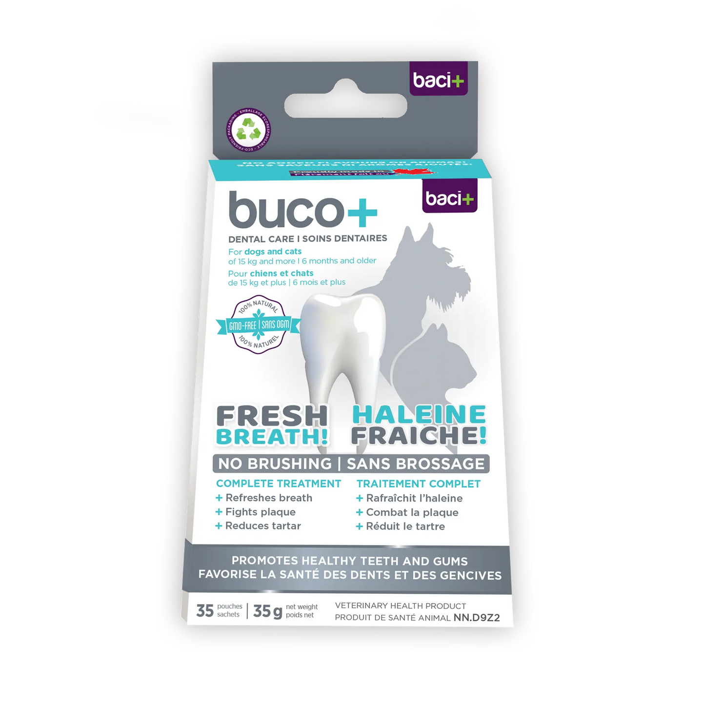 buco+ fresh breath and healthy teeth for cats and dogs 35G
