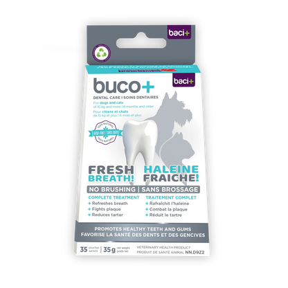 buco+ fresh breath and healthy teeth for cats and dogs 35G