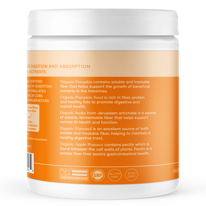 Fera Pets – Organic Pumpkin Plus for Gut Support for Dogs & Cats, Powder – 90 Servings