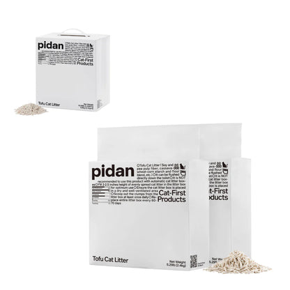 【WHITE BOX｜2-PACK BOX】pidan Tofu Cat Litter | Original | 4.8 kg per Box (Pure Tofu)