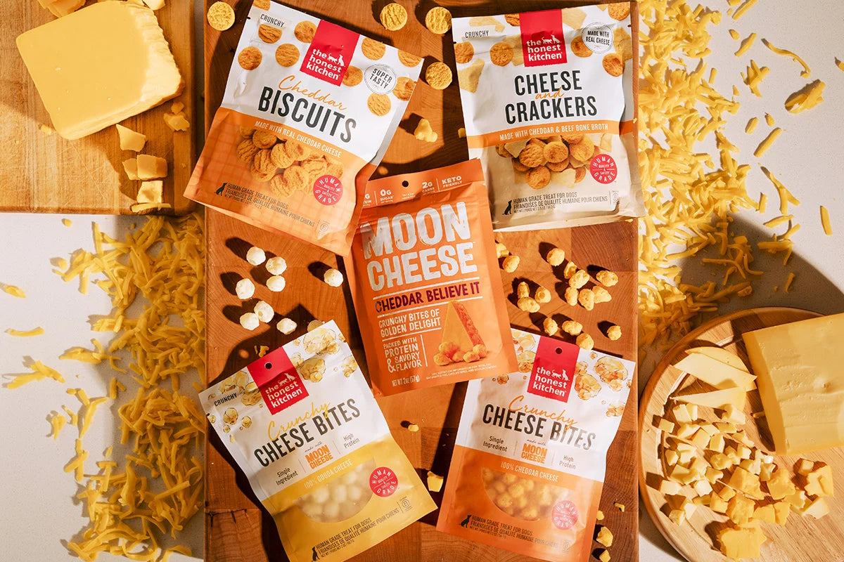 The Honest Kitchen® Cheese and Crackers made with Cheddar & Beef Bone Broth Dog Treat 3.5oz