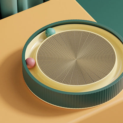 3-in-1 Cat Scratcher & Toy Disk