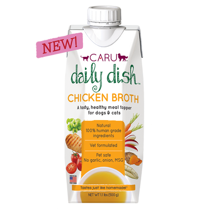 Daily Dish Chicken Broth For Cats & Dogs x 3