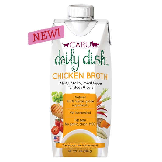 Daily Dish Chicken Broth For Cats & Dogs x 3