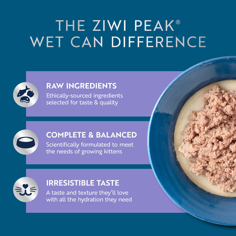 ZIWI Beef with Mackerel Wet Kitten Food 85g