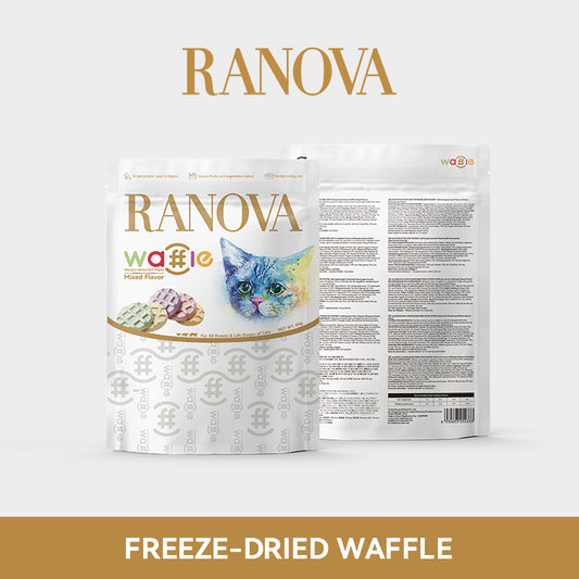 Ranova Freeze-Dried Meat Waffle (Mixed Flavor) 60g