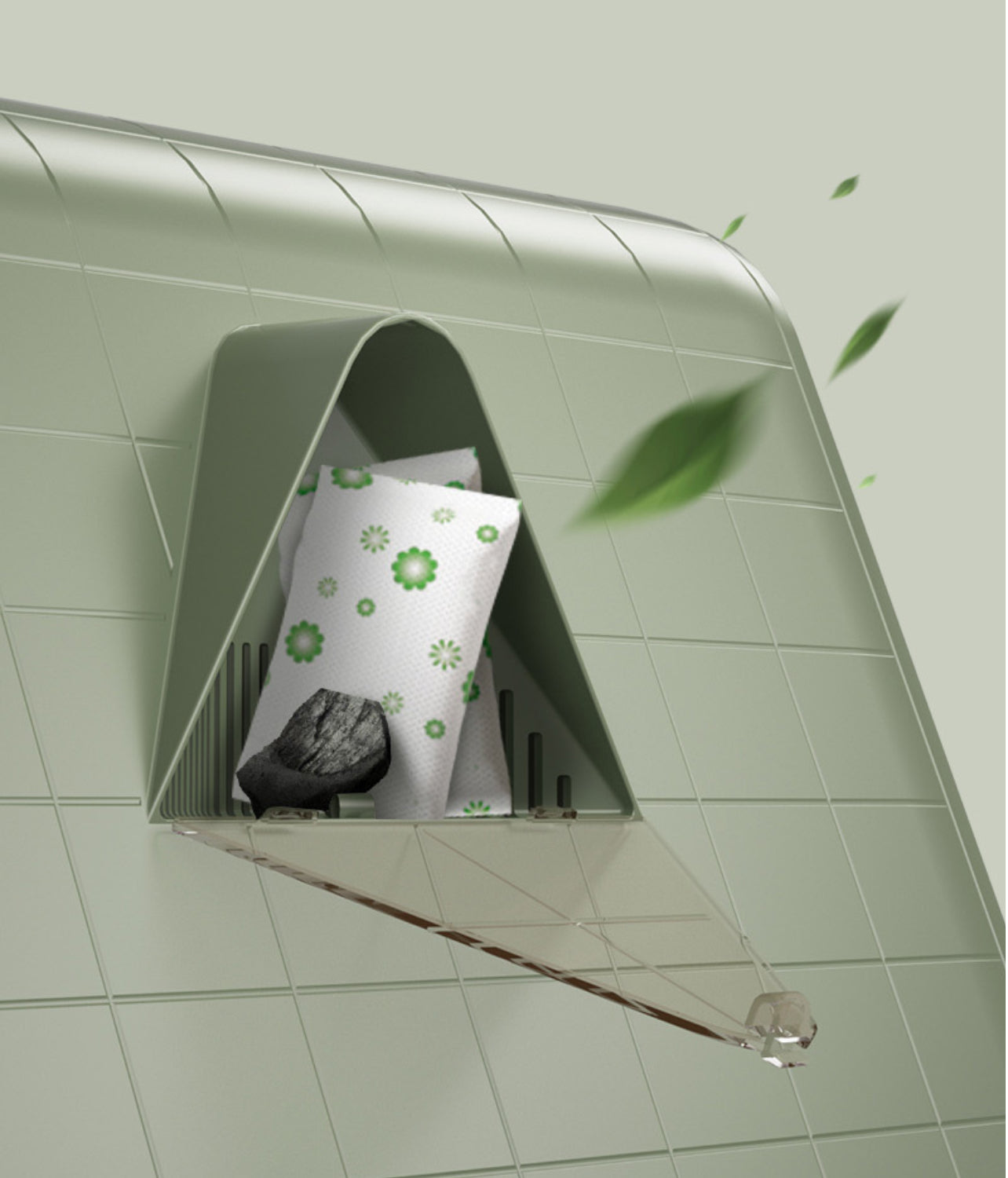Triangular Enclosed Cat Litter Box – Extra Large, Anti-Odor, Easy Clean