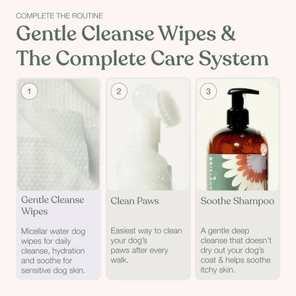 Dandylion Gentle Cleanse Dog Wipes - 3 Pack of 30 Wipes