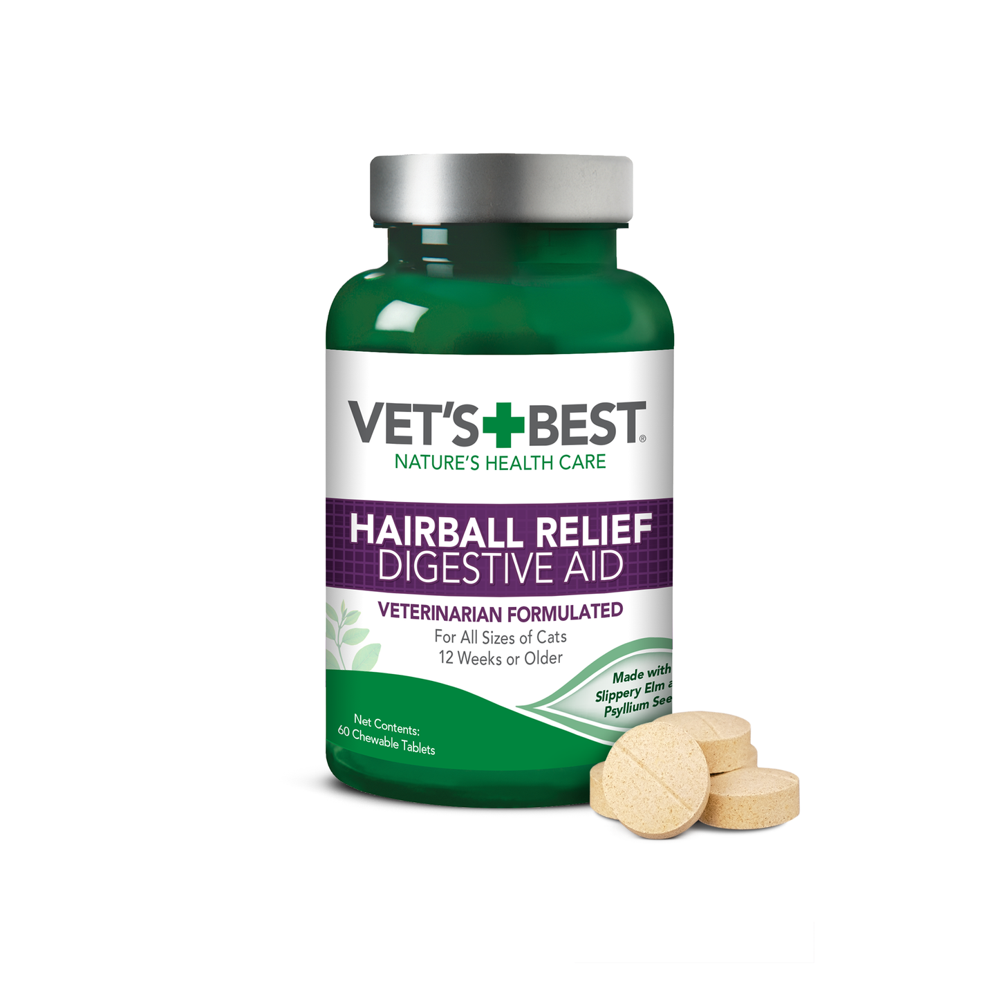 Vets Best Hairball Relief Cat 60pk