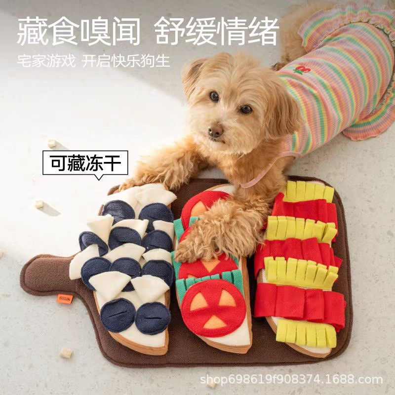 Snuffle Mat Dog Toy - Pizza Design