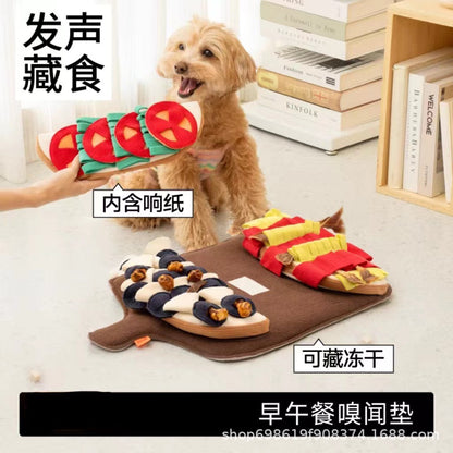 Snuffle Mat Dog Toy - Pizza Design