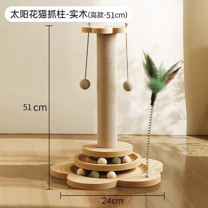 The Sunflower Cat Tower – Scratch, Play & Pounce!