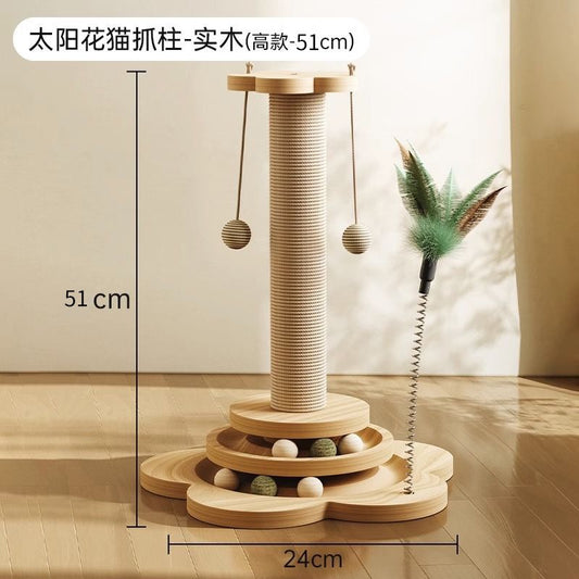 The Sunflower Cat Tower – Scratch, Play & Pounce!