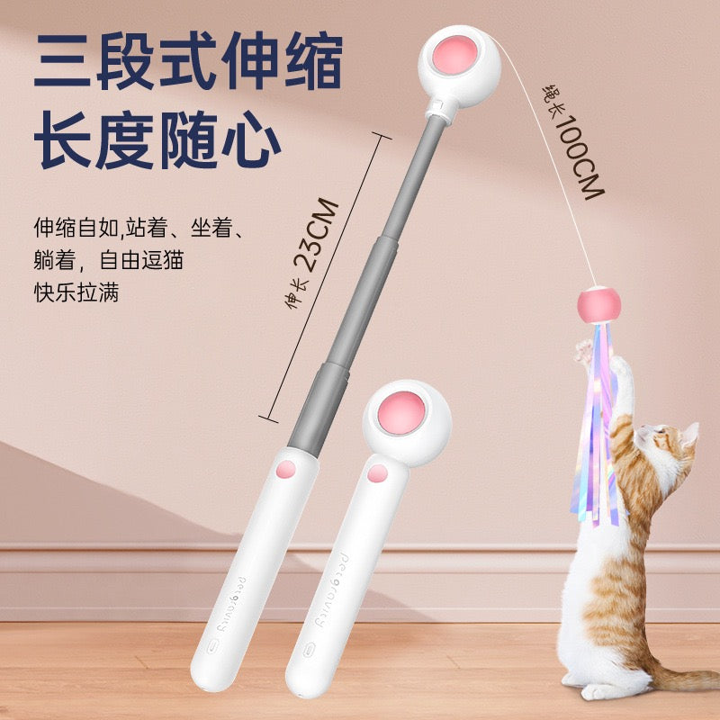 Retractable Cat Teaser Wand