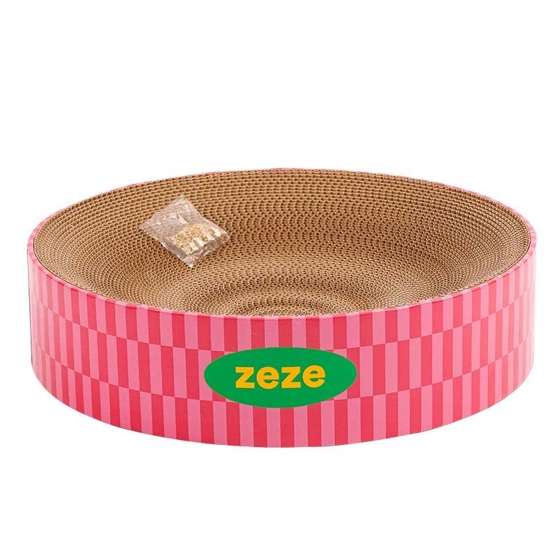 ZEZE Vintage Pink Cat Scratcher