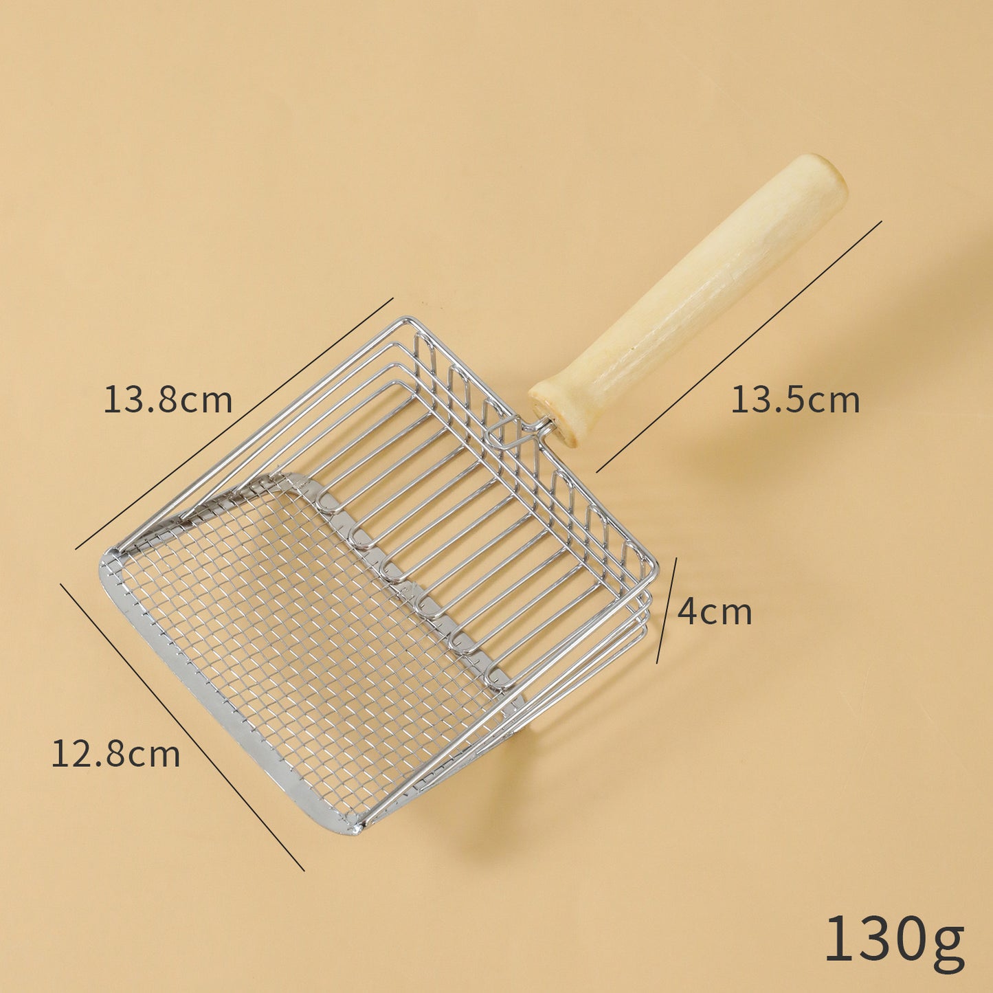 Different Way Sifting Cat Litter Scoop - Stainless Steel