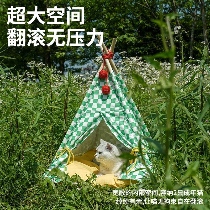 ZEZE Christmas Color Pet Tent