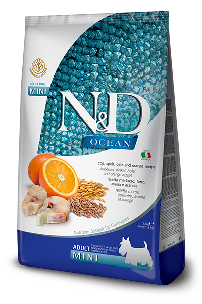 Farmina N&D Ocean Canine Ancestral Grain Cod & Orange Mini