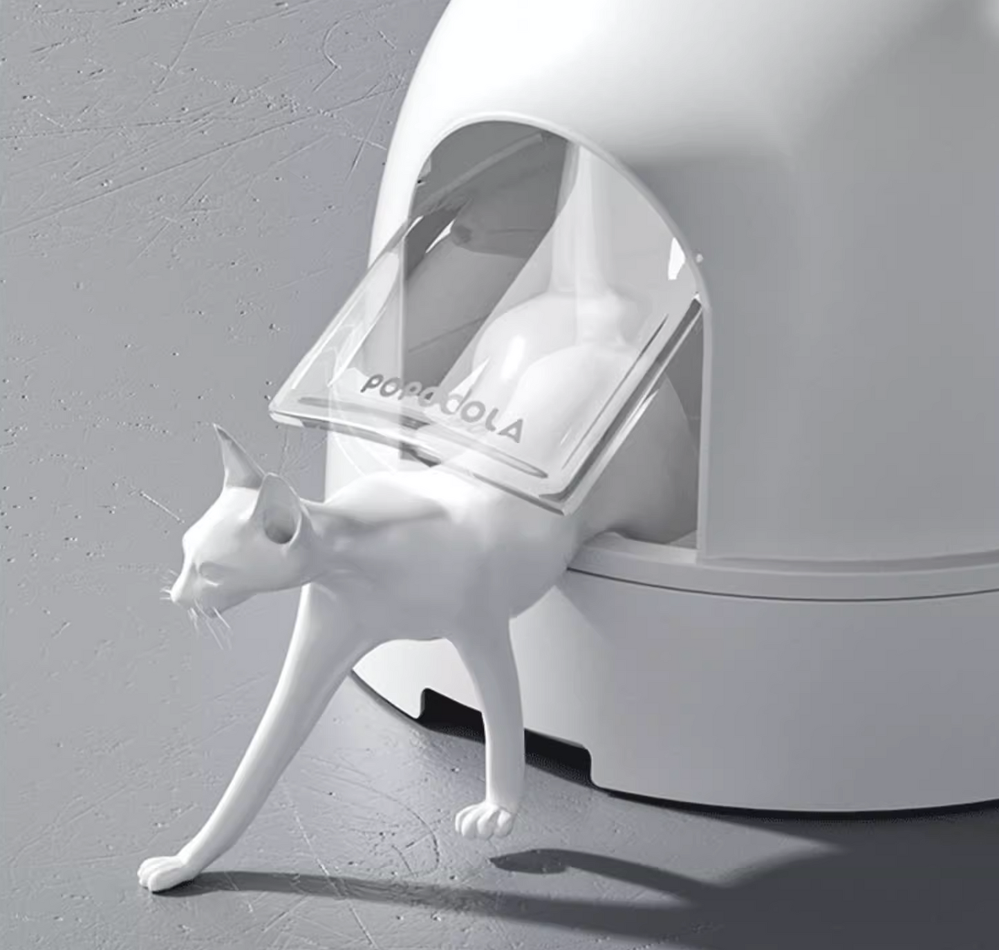 Popocola Snow House Cat Litter Box