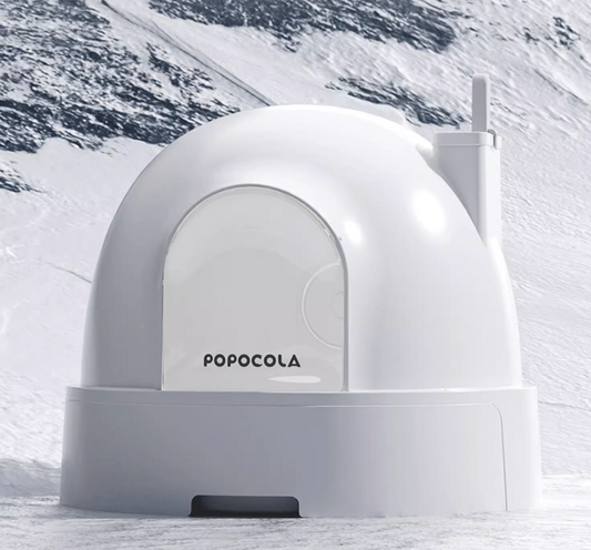 Popocola Snow House Cat Litter Box