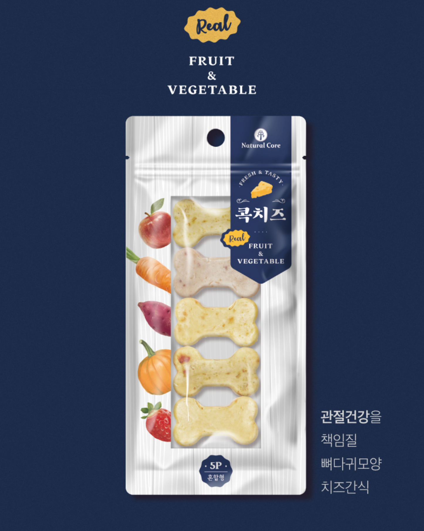 Natural Core - Fruit & Vegetable cheese cookie