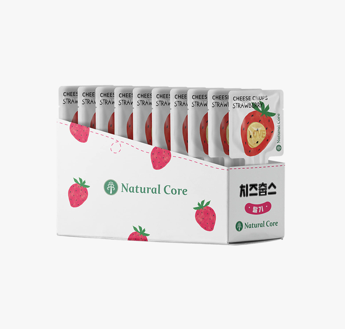 Natural Core - Cheese Chups Strawberry