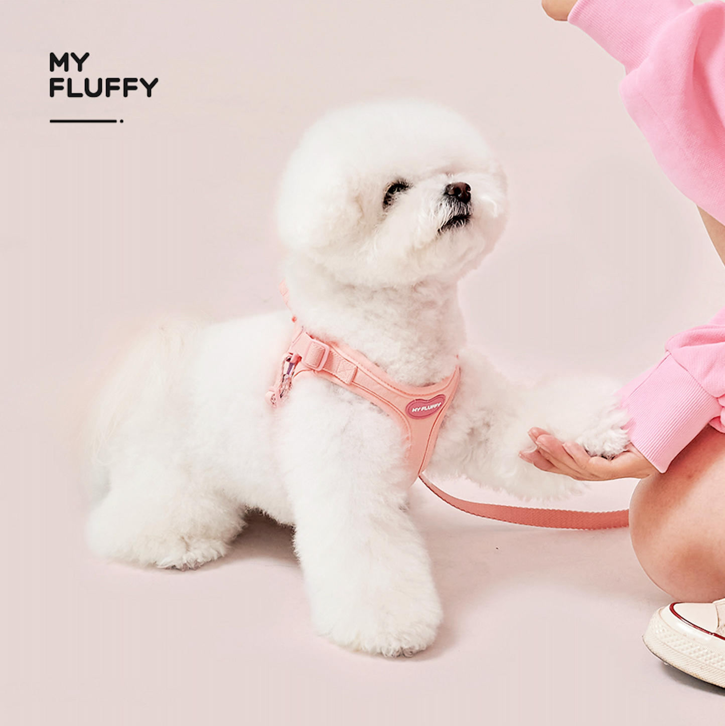 MyFluffy Zero Fit Harness Set - Pink