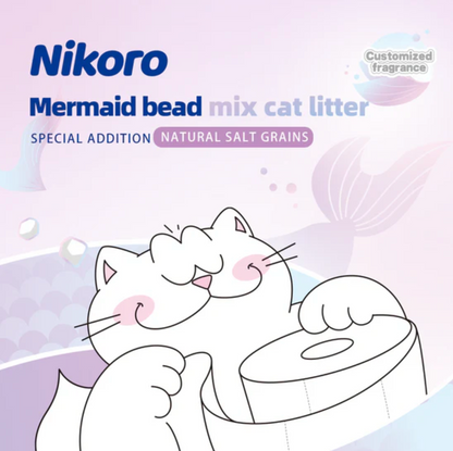 Nikoro Mermaid Bead Mix Tofu Cat Litter *Special Addition Natural Salt Grains