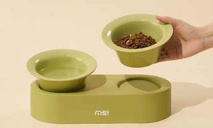 CeramiLift – Dual Raised Pet Bowls