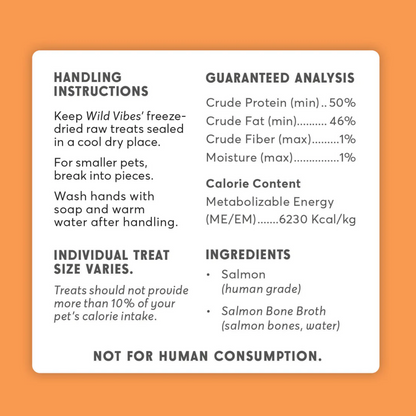 Wild Vibes Salmon & Bone Broth Treats 75g