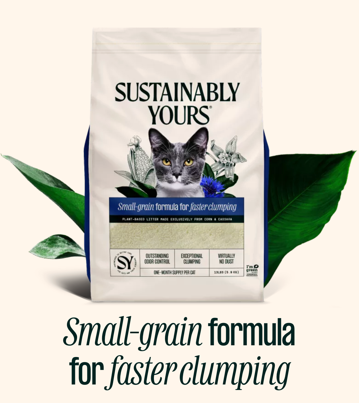 Sustainably Yours Cat Litter Small-grain formula