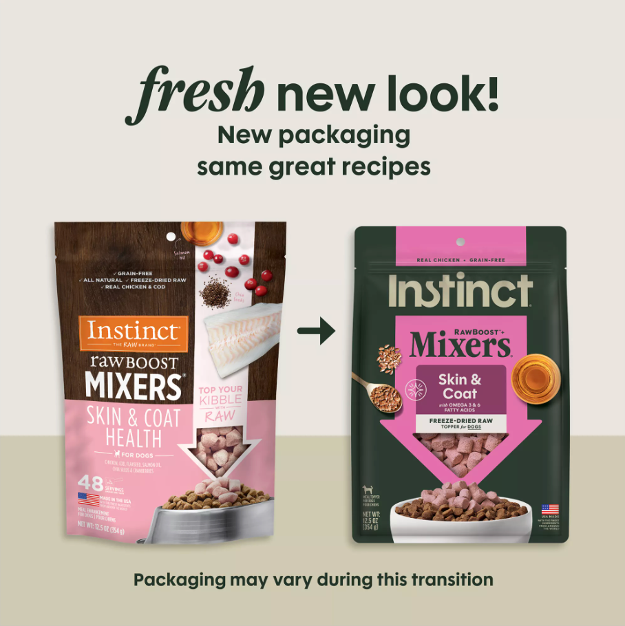 Instinct® Raw Boost Mixers® Skin & Coat Health All Life Stages Dog Food Topper 5.5oz