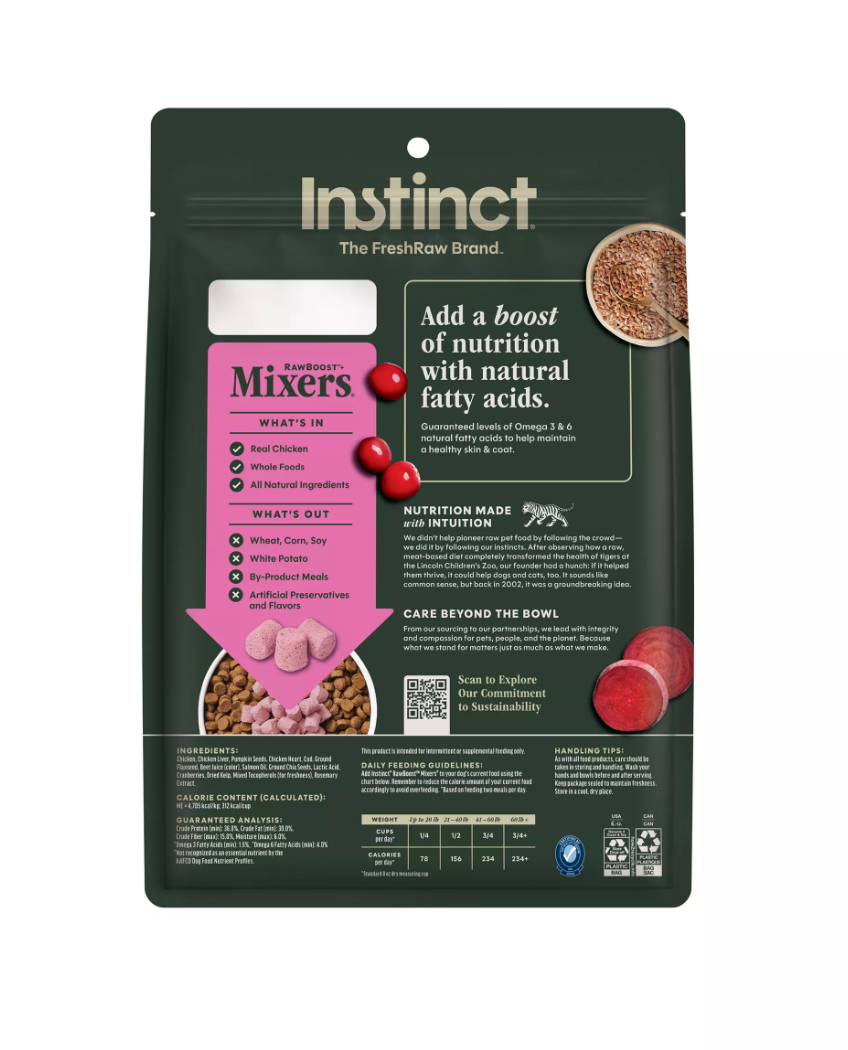 Instinct® Raw Boost Mixers® Skin & Coat Health All Life Stages Dog Food Topper 5.5oz