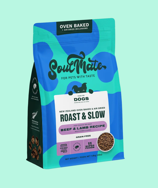 SoulMate New Zealand Oven Baked & Air Dried Roast & Slow Dog High Country Red - Beef & Lamb