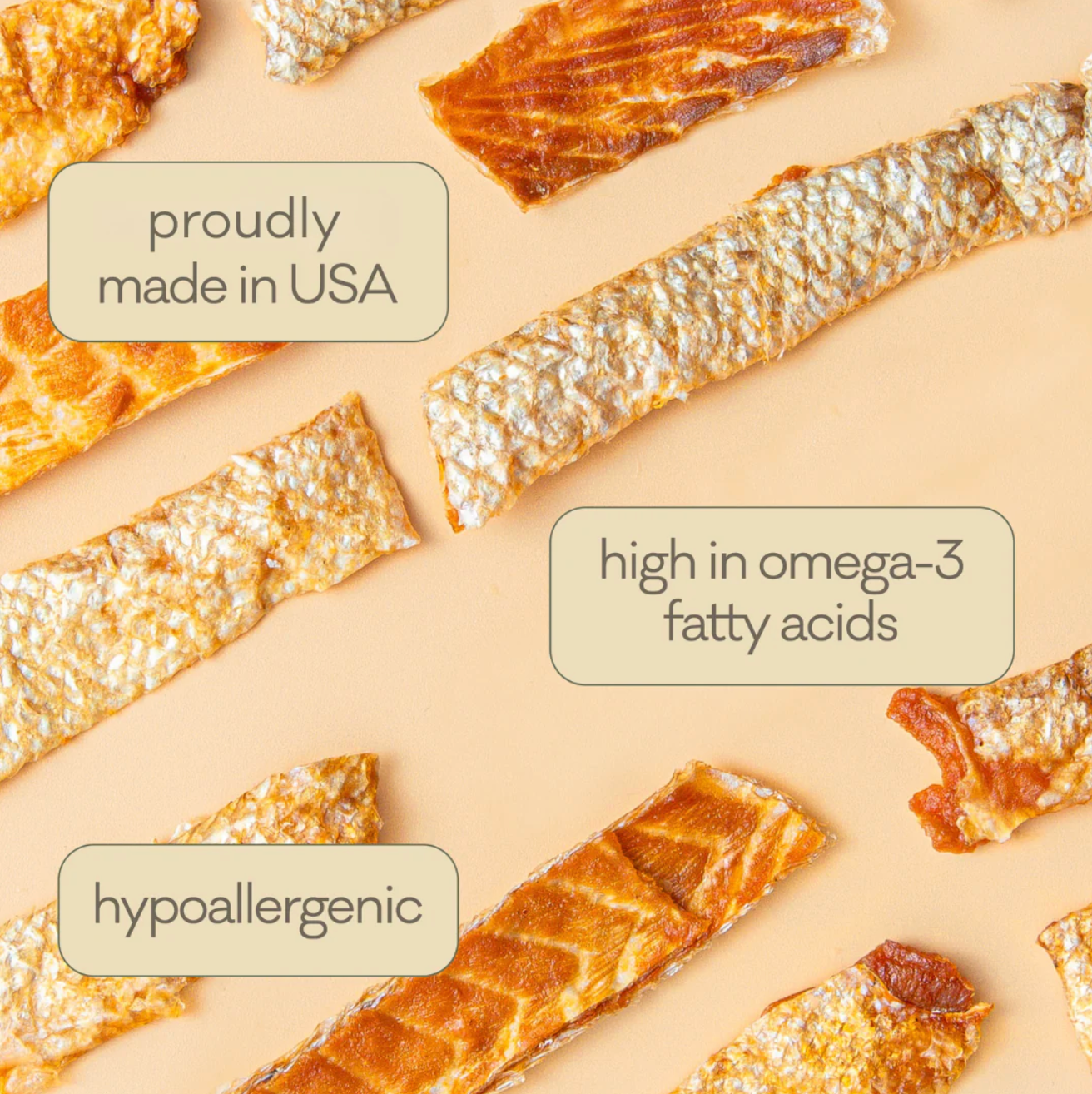 Polkadog Pouch: Salmon Skins Jerky 85g